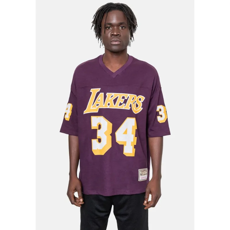 Camiseta Mitchell & Ness Oversize Los Angeles Lakers Roxa - GG
