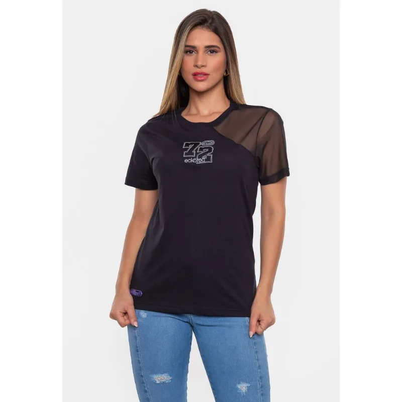 Camiseta Ecko Feminina Estampada Preta - M