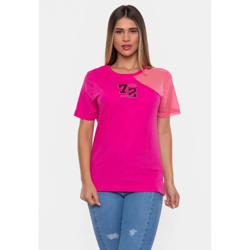 Camiseta Ecko Feminina Estampada Pink - P