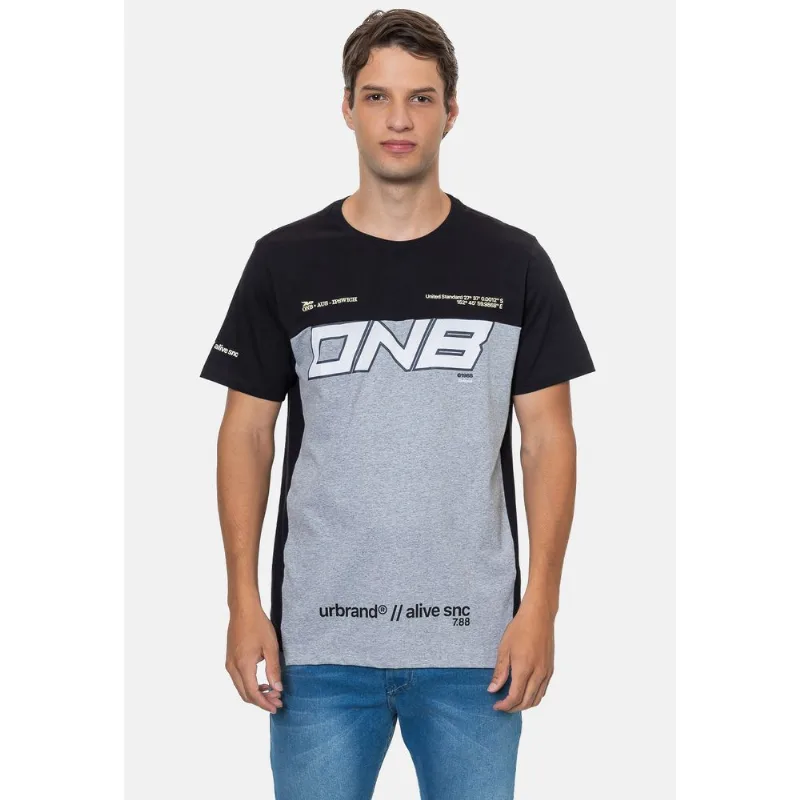 Camiseta Onbongo Especial Preta c/ Mescla - P