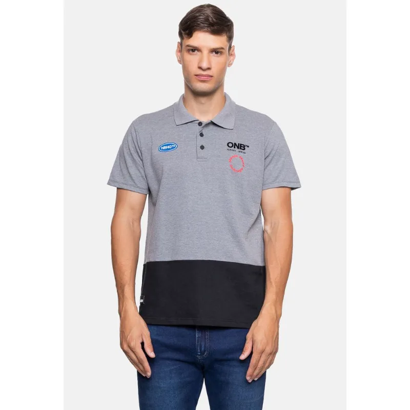 Camisa Polo Onbongo Masculina Cinza - G