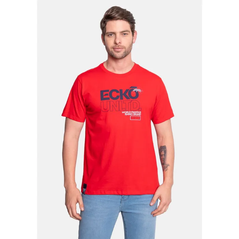 Camiseta Ecko Masculina Vermelha - G