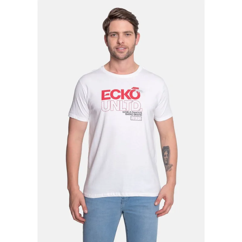 Camiseta Ecko Estampada Branca - P