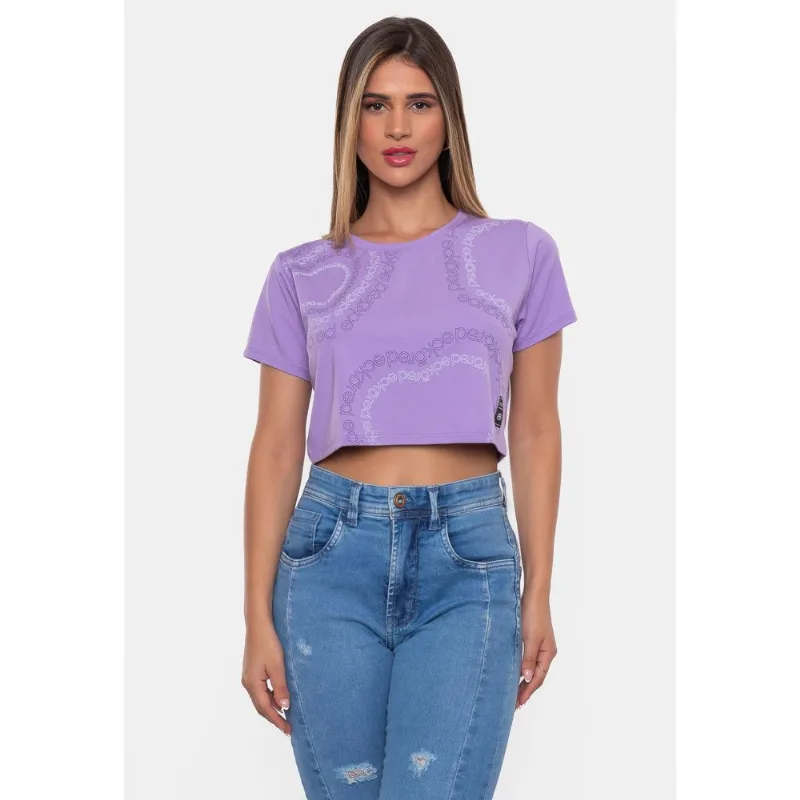 Cropped Ecko Feminina Liliu Lilás - P