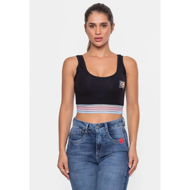 Top Ecko Feminino Sandy Preta - G