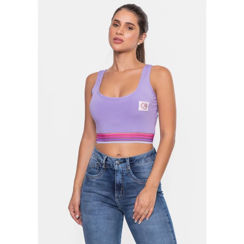 Top Ecko Feminino Sandy Lilás - GG