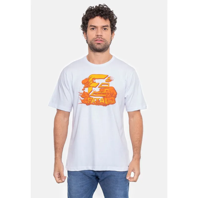 Camiseta Fatal Estampada Branca - P