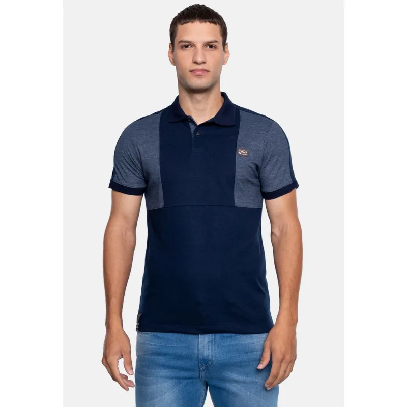 Camisa Polo Ecko Piquet Especial Azul Marinho - P