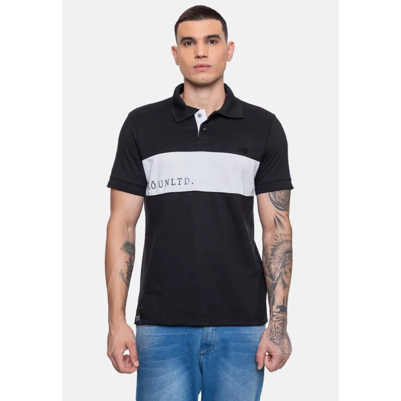 Camisa Polo Ecko Piquet Masculina Club Preta - P