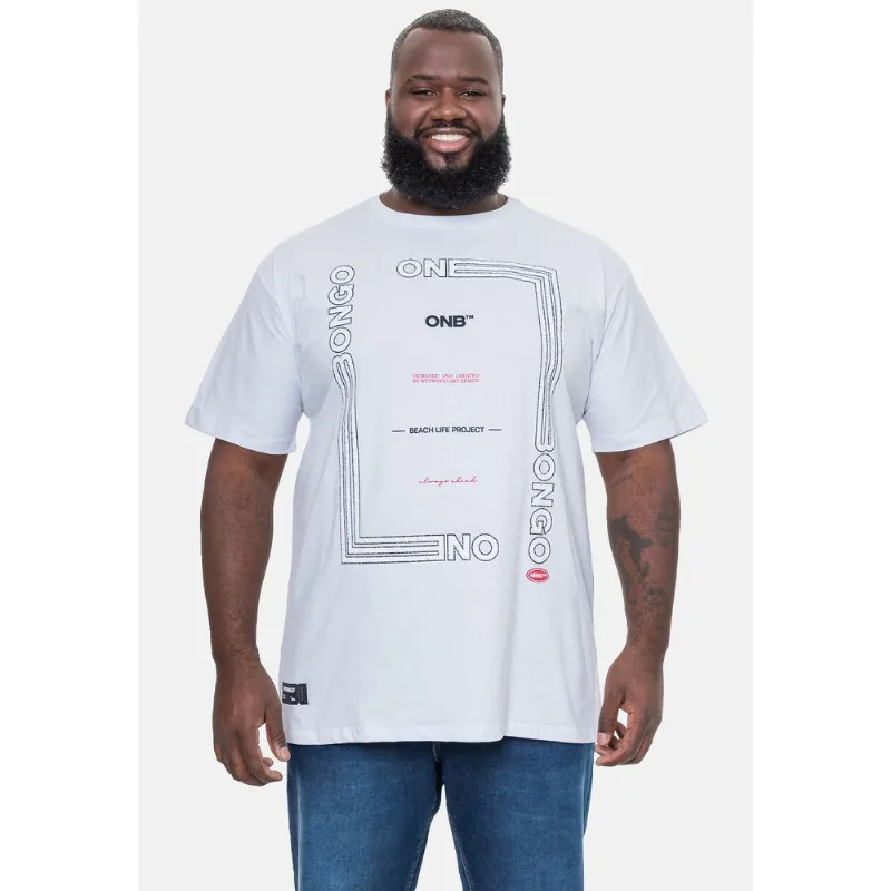 Camiseta Onbongo Plus Size Masculina Branca - Plus G