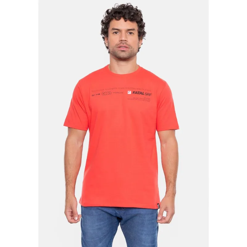 Camiseta Fatal Estampada Sulf Laranja Quente - GG