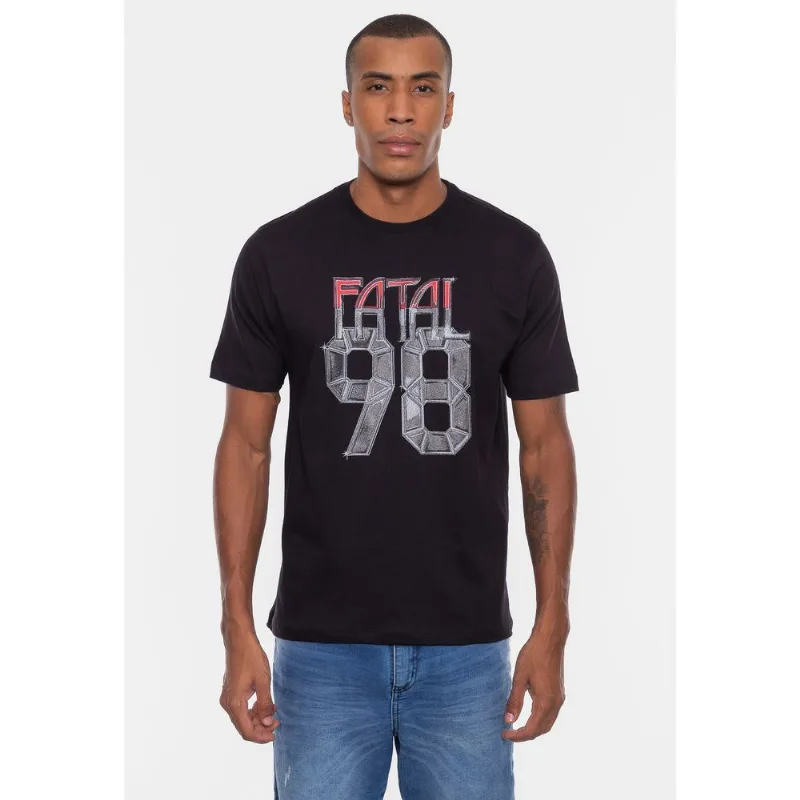 Camiseta Fatal Estampada Iron Preta - P