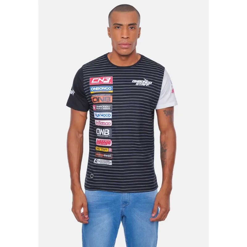 Camiseta Onbongo Staff Especial Wood Preta - M