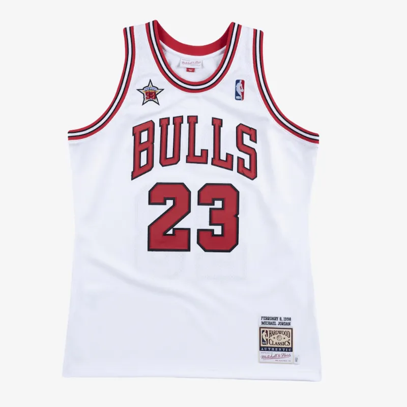 Regata Mitchell & Ness NBA Authentic Jersey Bulls 1998 Michael Jordan Branca - 2XL