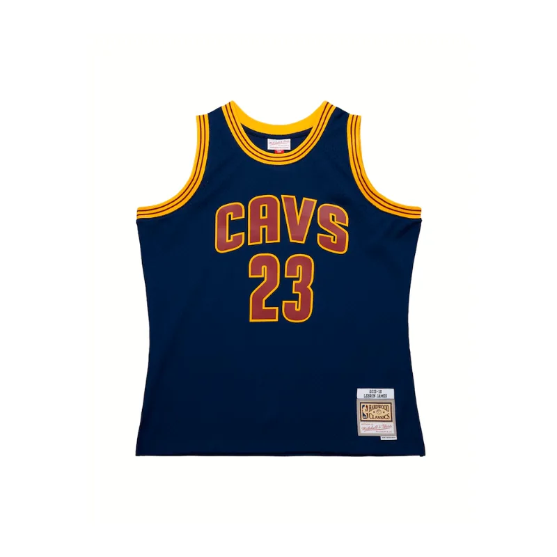 Regata Mitchell & Ness NBA Alternate Swingman Jersey Navy Cleveland Cavaliers LeBron James 2015-16 Azul Marinho - XL