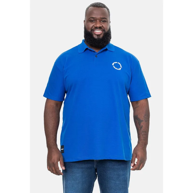 Camisa Polo Onbongo Piquet Azul Royal - Plus M