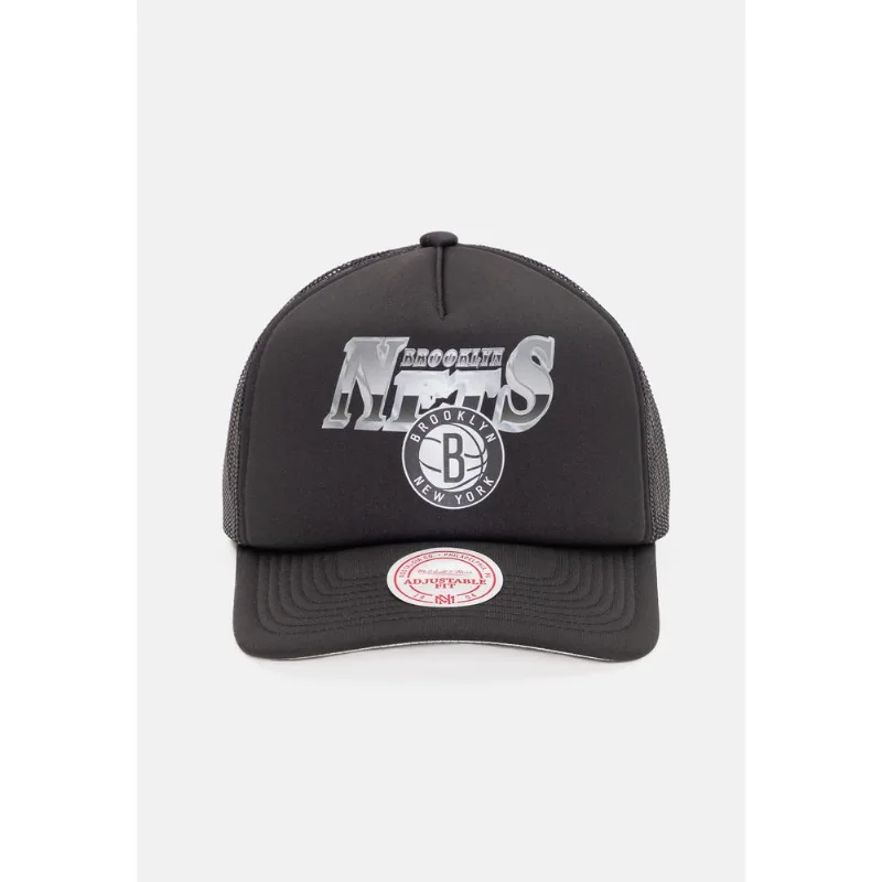 Boné Mitchell & Ness NBA Rock On Truck Brooklyn Nets Preto - ÚNICO