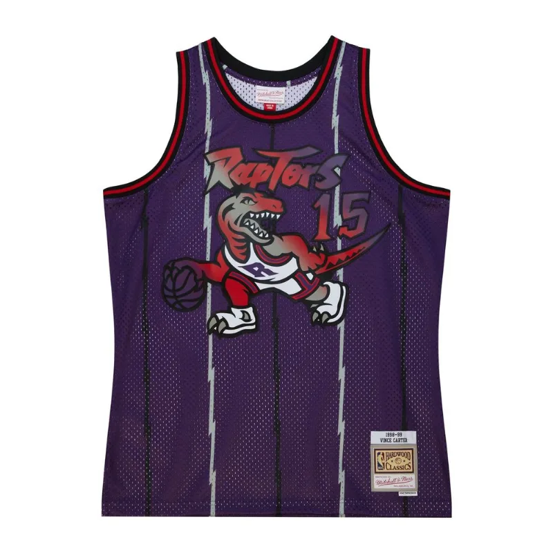 Regata Mitchell & Ness Big Face 7.0 Swingman Jersey Toronto Raptors 1998-99 Vince Carter Roxa - G