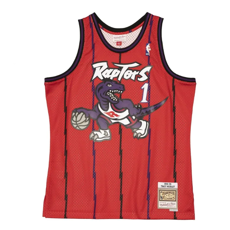 Regata Mitchell & Ness Swingman Jersey Toronto Raptors 1998-99 Tracy Mcgrady Vermelha - Plus M
