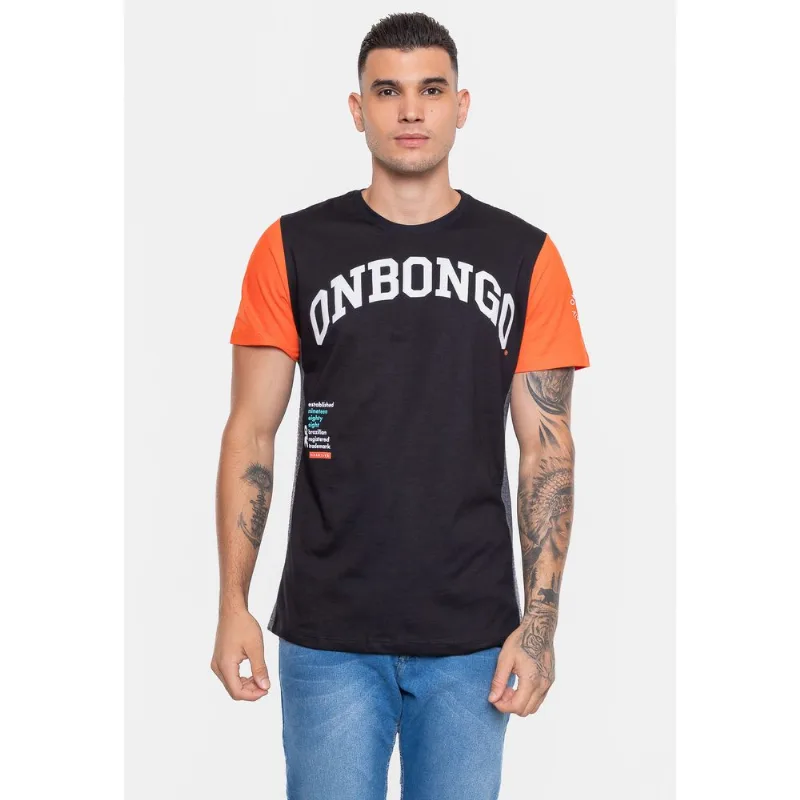Camiseta Onbongo Especial Mosaico Brazil Preta - G