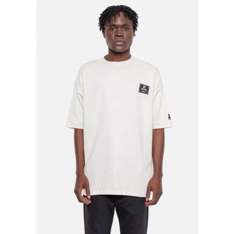 Camiseta Starter Oversized Estampada Off White - M