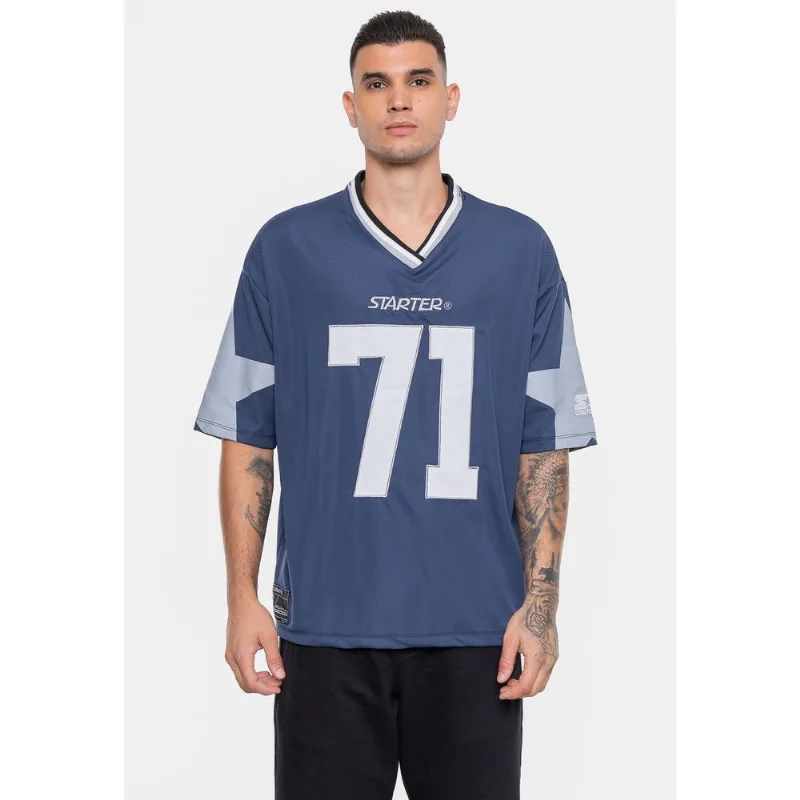 Camiseta Starter Oversized Estampada Marinho - P
