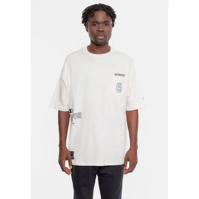 Camiseta Starter Oversized Off White Camiseta Starter Estampada Off White - P