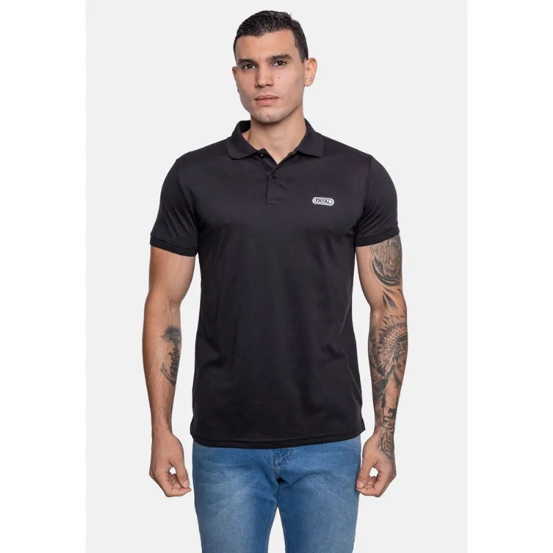 Camisa Polo Fatal Piquet Preta Camisa Fatal Polo Piquet Preta - GG