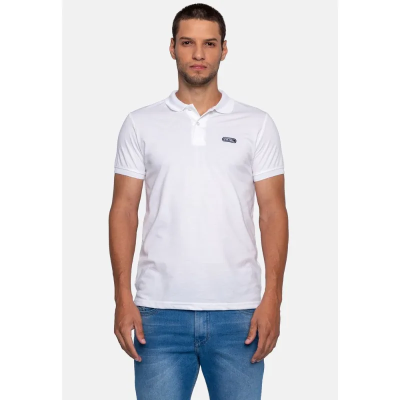 Camisa Polo Fatal Piquet Branca - M