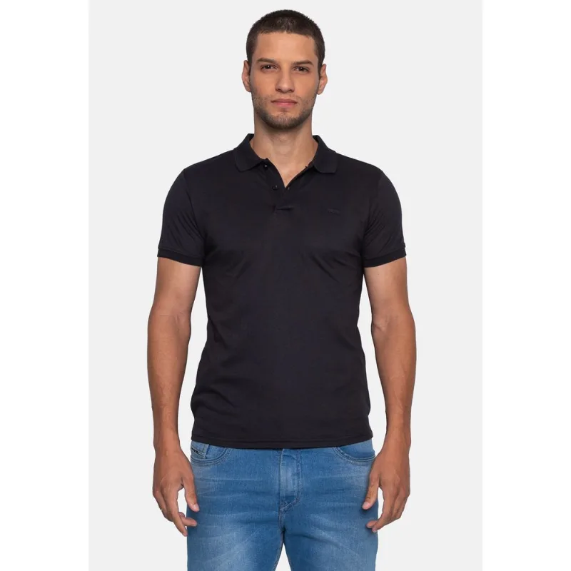 Camisa Polo Fatal Piquet Preta - P
