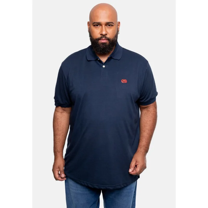 Camisa Polo Ecko Piquet Plus Size Azul Marinho Camisa Ecko Polo Piquet Azul Marinho - Plus P