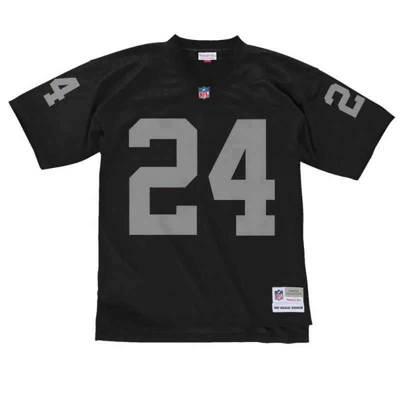 Camisa Mitchell & Ness NFL Legacy Jersey Oakland Raiders 1998 Charles Woodson Preta - M