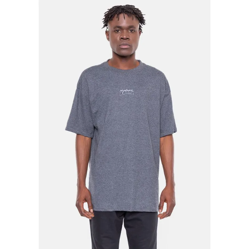 Camiseta Fatal Oversize Flame Grafite Mescla - G