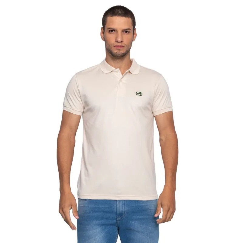 Camisa Polo Ecko Piquet Areia - P