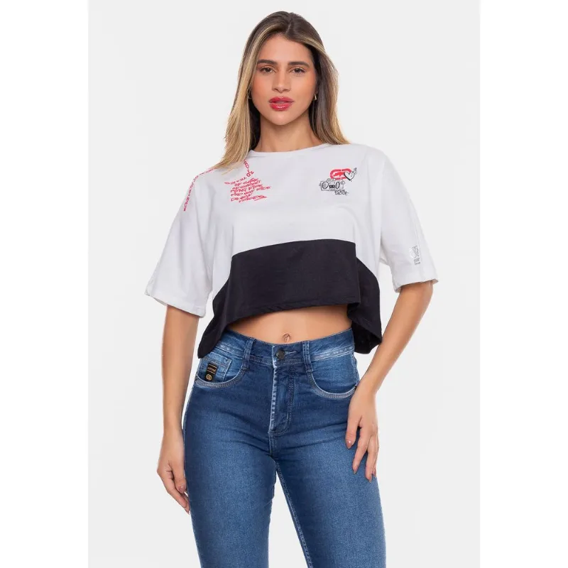 Camiseta Ecko Oversized Feminina Especial 30 Anos Branca - GG
