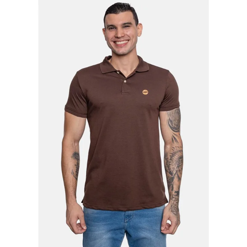 Camisa Polo HD Piquet Marrom - P