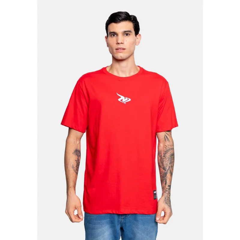 Camiseta Onbongo Estampada Vermelha - M