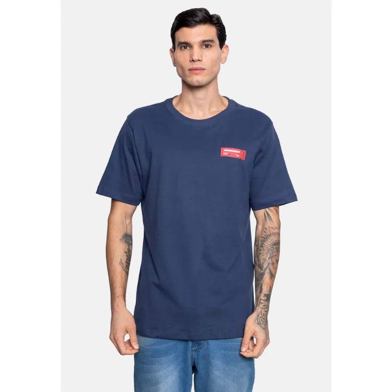 Camiseta Onbongo Estampada Azul Marinho - G
