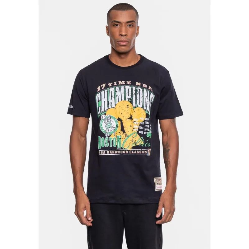 Camiseta Mitchell & Ness Masculina NBA Finals Boston Celtics Preta - M