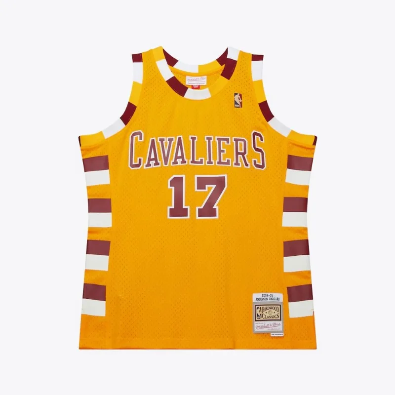 Regata Mitchell & Ness NBA Hardwood Classics Swingman Jersey Cleveland Cavaliers 2004/05 Anderson Varejão Amarela - M