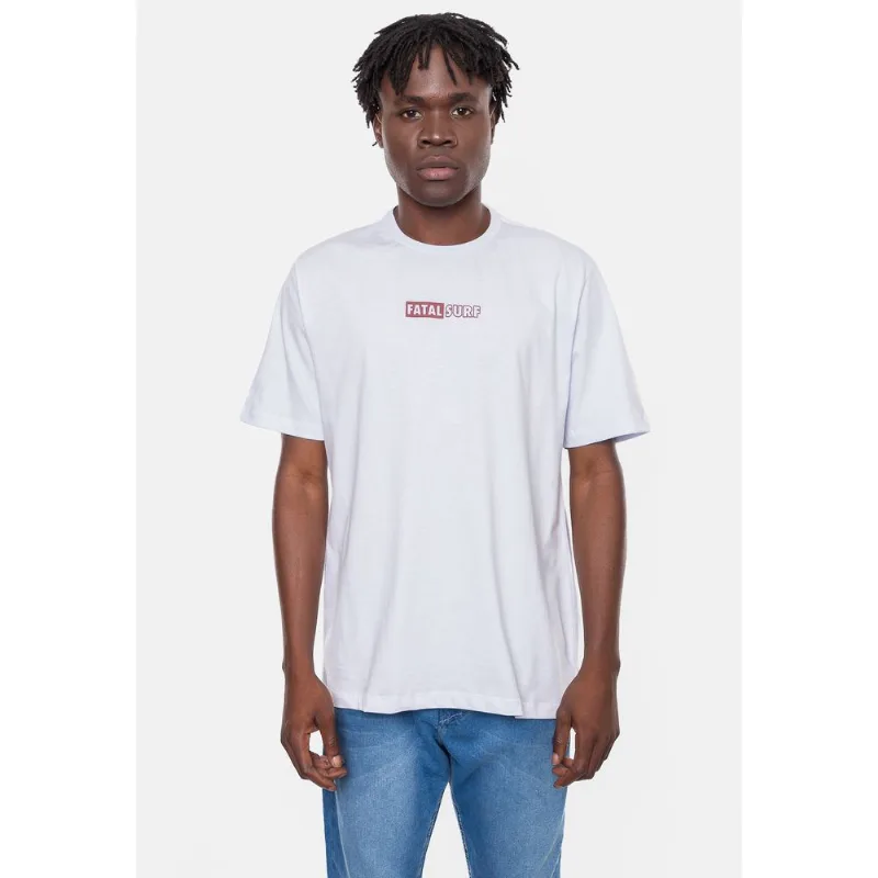 Camiseta Fatal Masculina Fashion Basic Tremble Branca - P