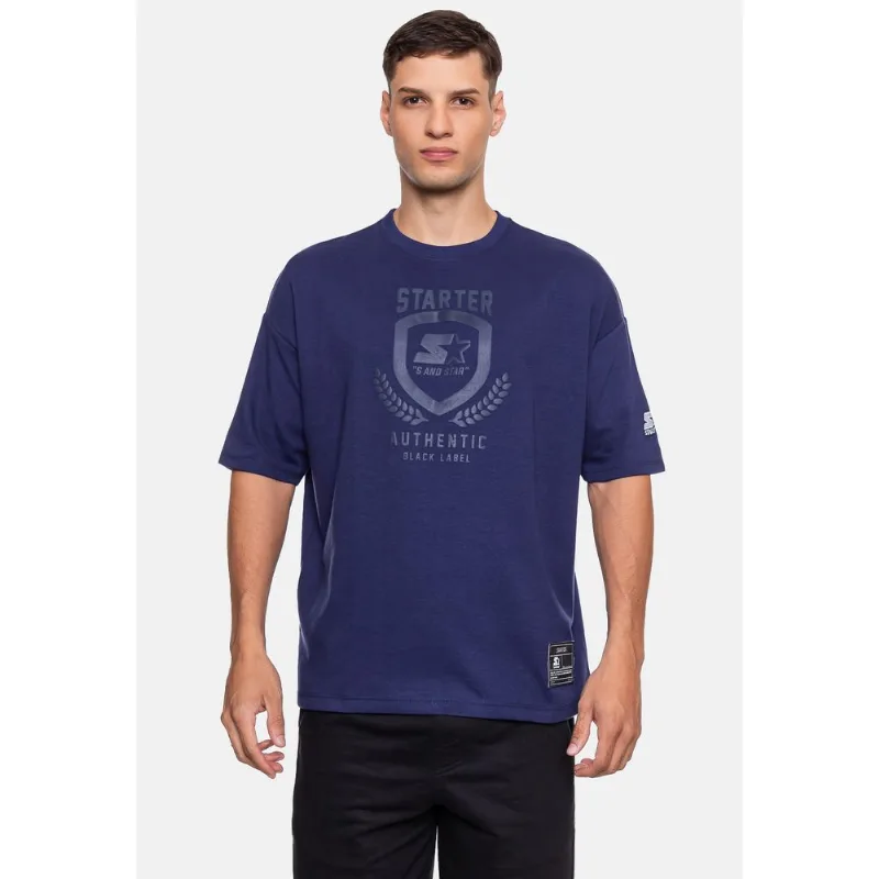 Camiseta Starter Oversized Masculina Arch Azul Marinho - G