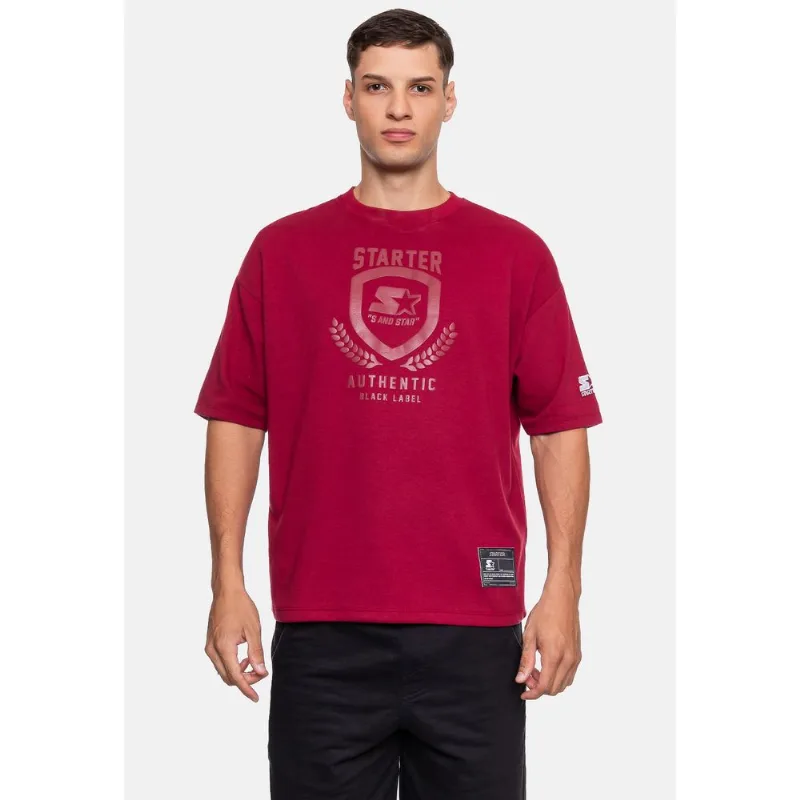 Camiseta Starter Oversized Masculina Arch Vinho - M