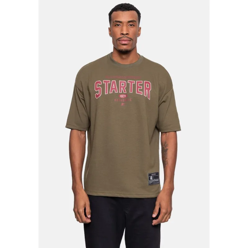 Camiseta Starter Since Oversized Verde Militar - P