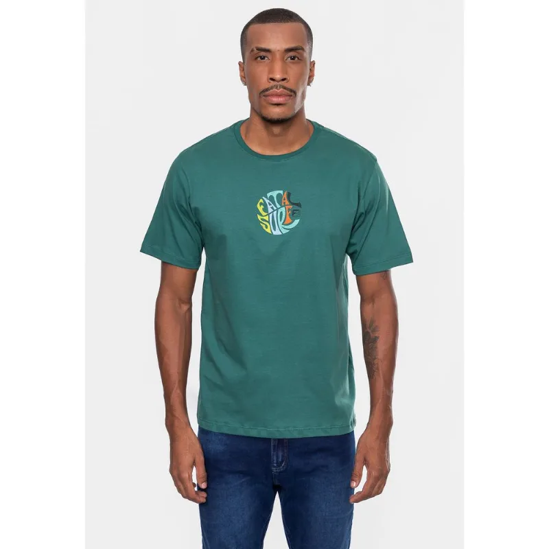 Camiseta Fatal Masculina Estampada Joy Verde Dark Forest - P