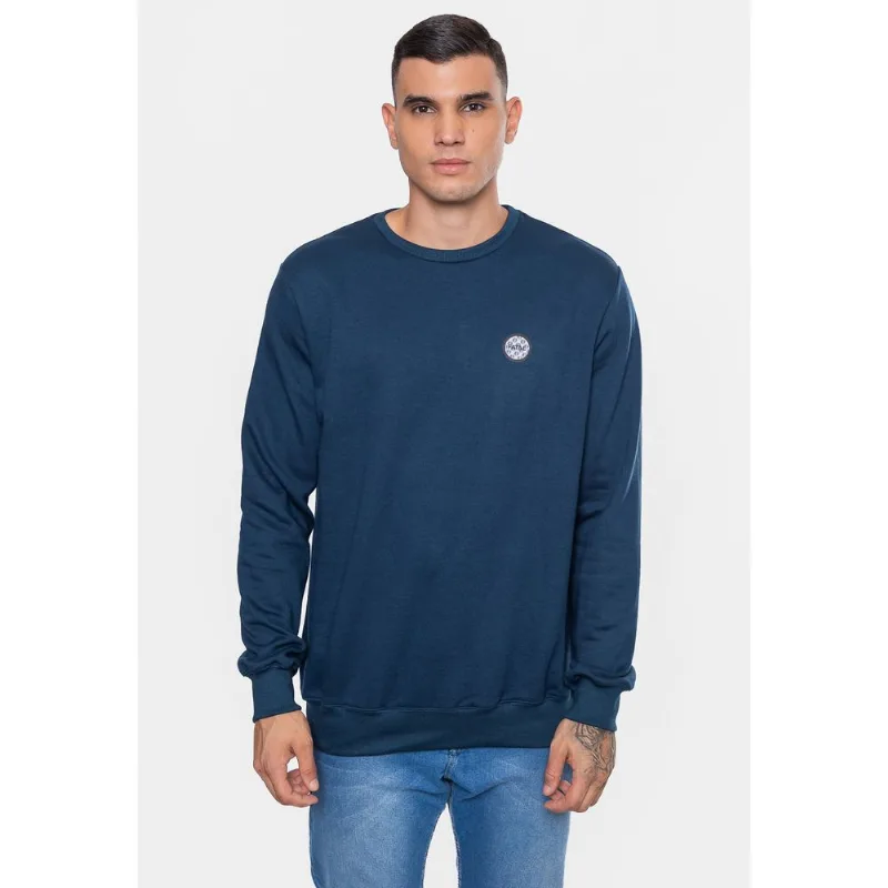 Moletom Fatal Fashion Basic Masculino Azul Marinho - G