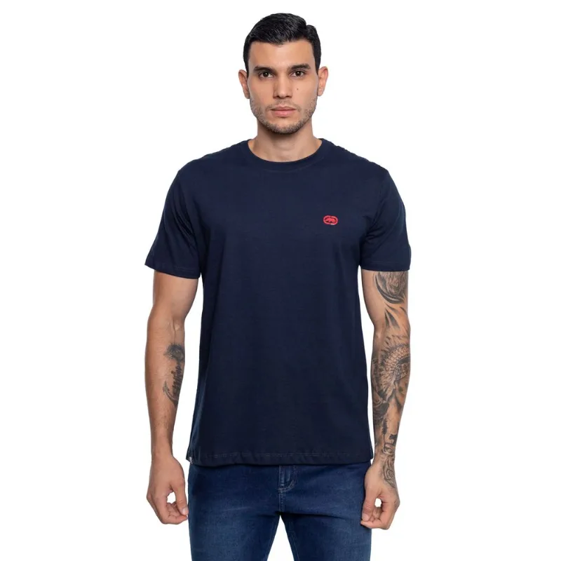 Camiseta Ecko Estampada Azul Marinho - G