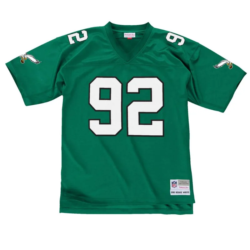 Camisa Mitchell & Ness NFL Legacy Jersey Philadelphia Eagles 1990 Reggie White Verde - Plus P