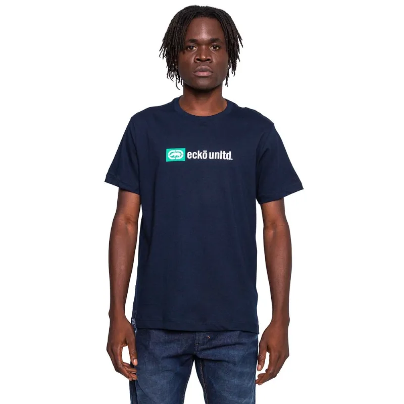 Camiseta Ecko Estampada Azul Marinho - G