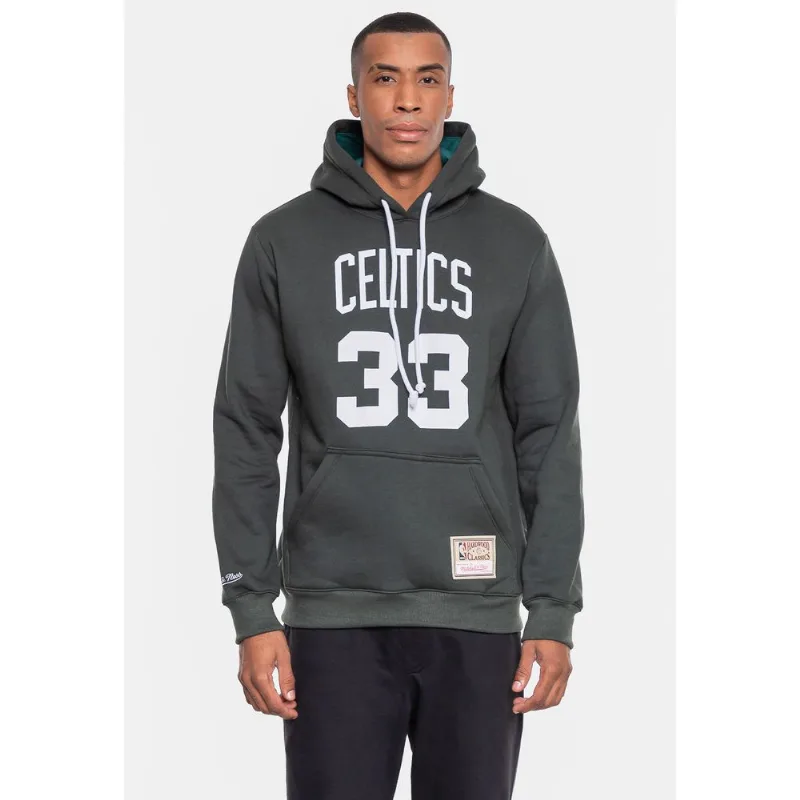 Moletom Mitchell & Ness Masculino Boston Celtics Larry Bird Militar Galapagos - GG